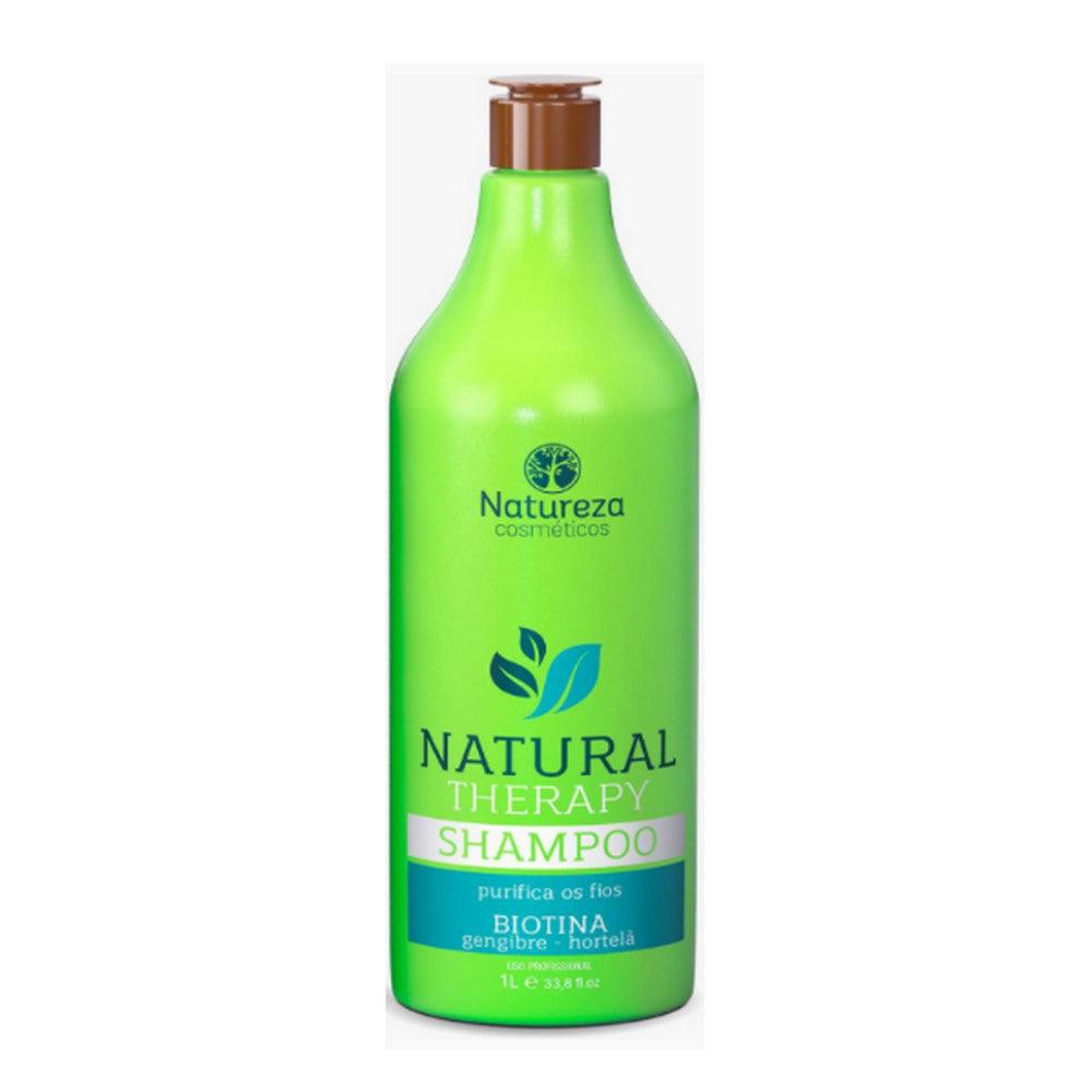 Natureza Cosmeticos, Natural Therapy Biotina, Deep Cleansing Shampoo For Hair 1L - BUY BRAZIL STORE