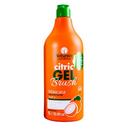 Natureza Cosmeticos, Citric Gel Brush 2 , Hair Mask For Hair, 1L