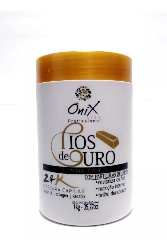 Onix, Fios de Ouro, Hair Mask For Hair, 1Kg