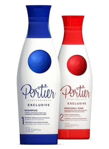 Portier Kit Exclusive Progressive Brush - 2x1L | 33.8 oz - BUY BRAZIL STORE
