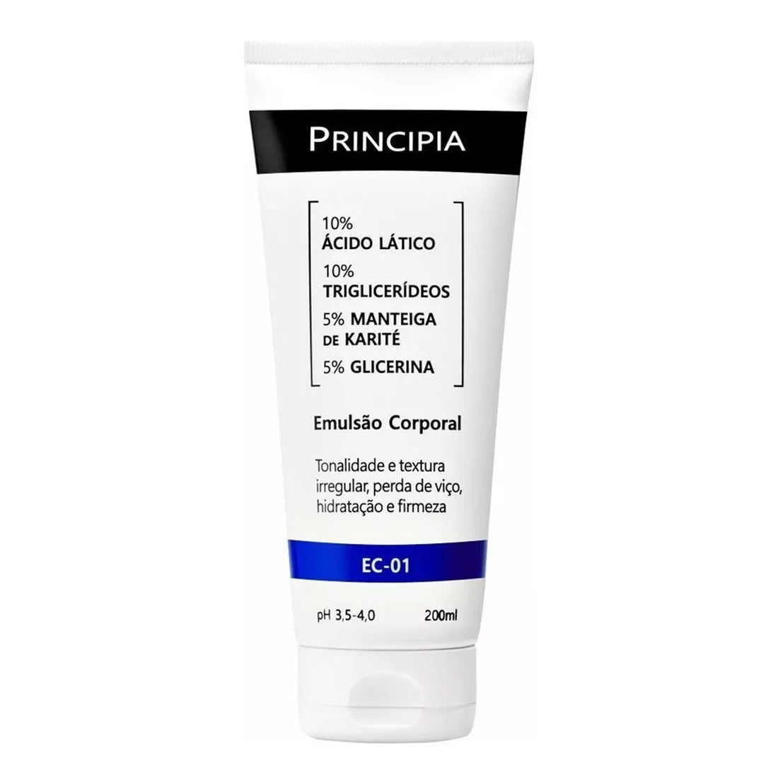 Principia Emulsão Corporal Com 10% de Ácido Láctico Ec-01 200ml/6.76 fl.oz