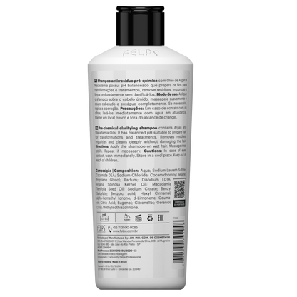 Felps, Antirresiduo, Deep Cleansing Shampoo For Hair, 1L | 33.8 oz