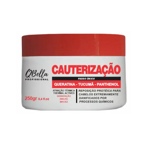 QBella, Cauterizacao, Hair Mask For Hair, 250g