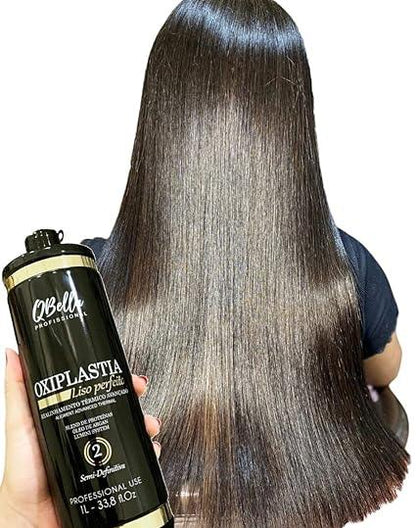 Qbella Oxiplastia Liso Perfeito - Restoring Conditioner For Hair, 2 -1L 33.8 oz - BUY BRAZIL STORE