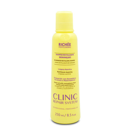Richee, Clinic Repair System Revitalizante Bioavançado, Deep Cleansing Shampoo For Hair 250ml