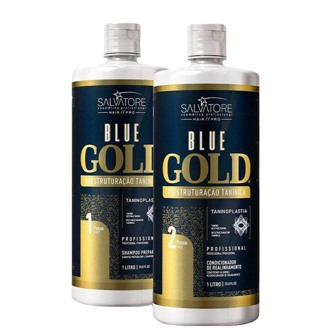 Salvatore, Kit Blue Gold Keratin, 2x 1L / 2x33.8fl.oz - BUY BRAZIL STORE