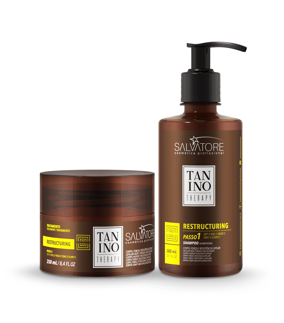 Salvatore, Kit Restructuring, 300 + 250ml - BUY BRAZIL STORE