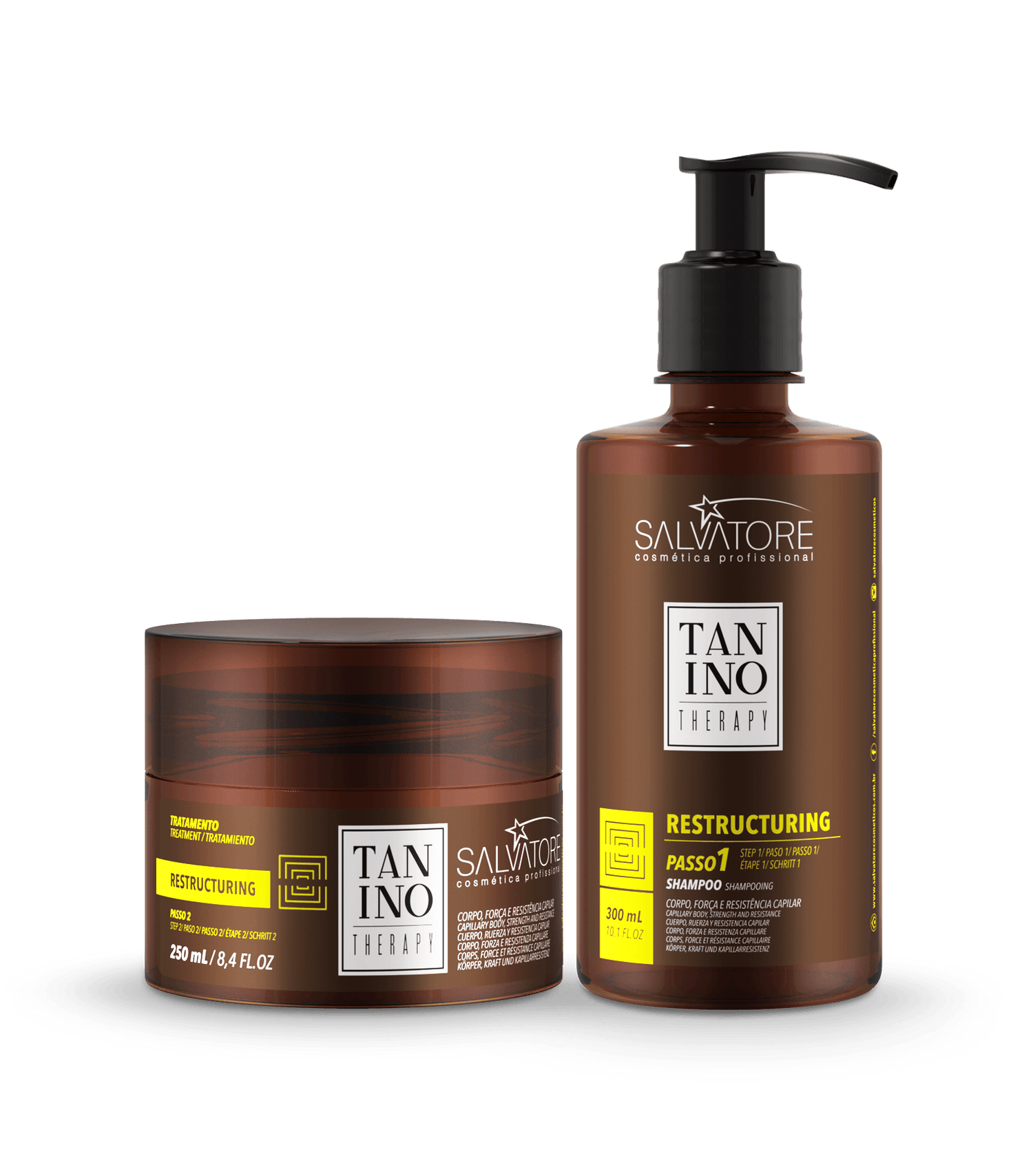 Salvatore, Kit Restructuring, 300 + 250ml - BUY BRAZIL STORE