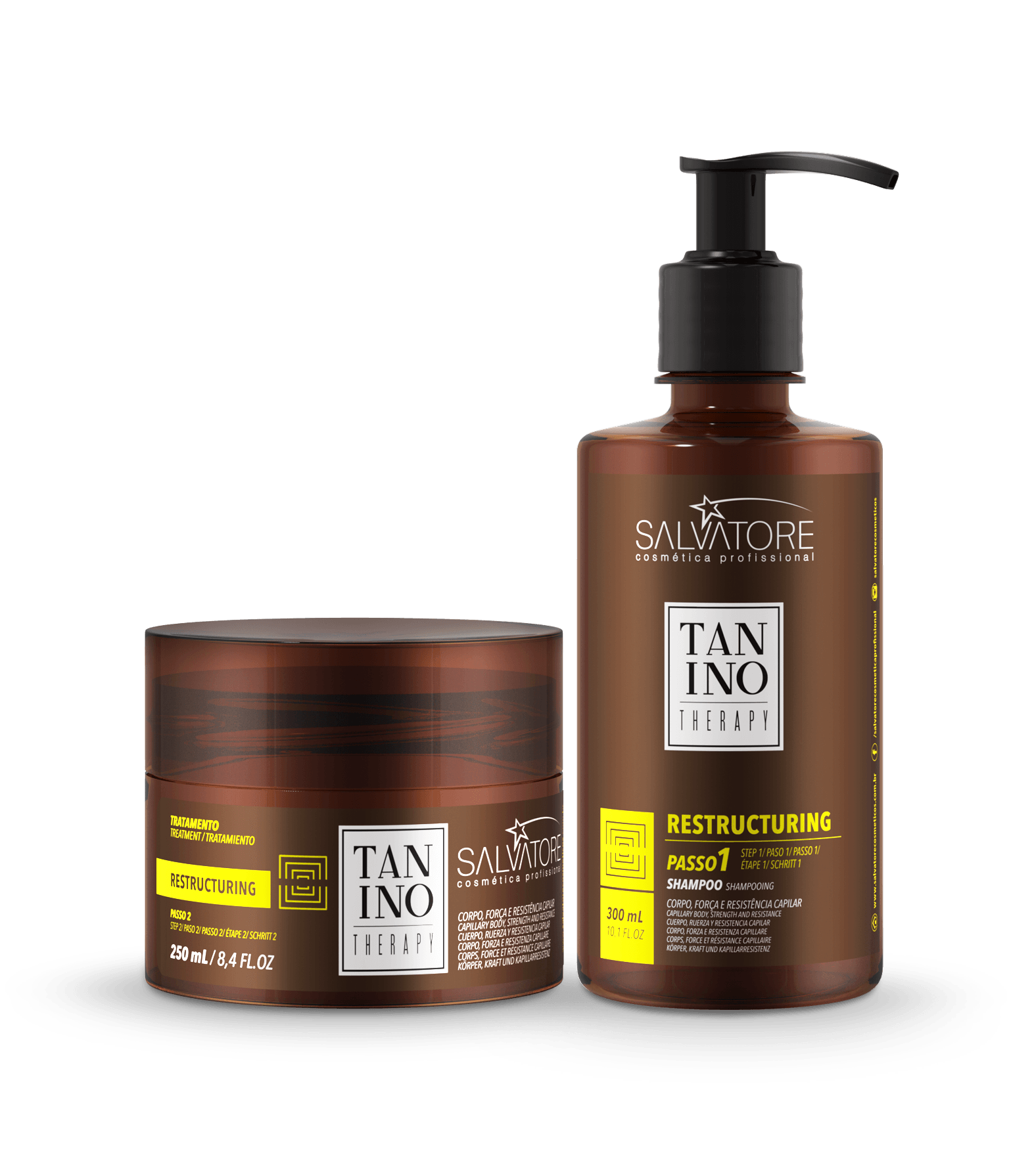 Salvatore, Kit Restructuring, 300 + 250ml - BUY BRAZIL STORE