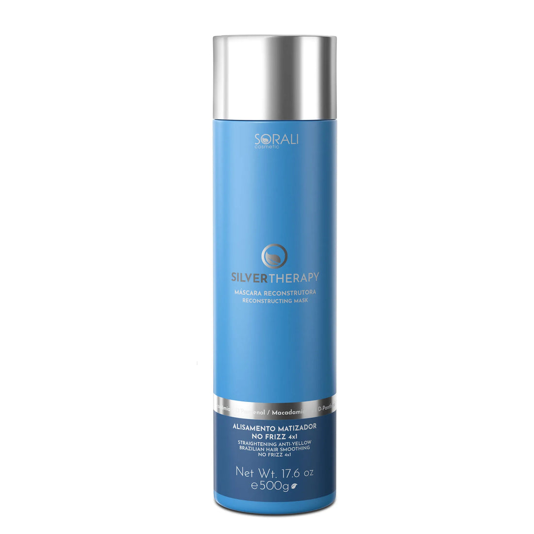 SILVER THERAPY PROGRESSIVE WITHOUT FORMALDEHYDE 500ml Straightening, Volume Reduction, and Toning for Blonde, Gray, and Platinum Hair