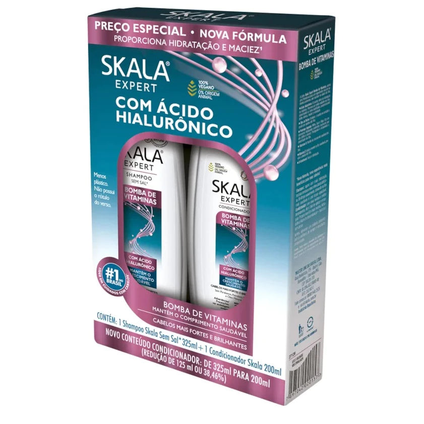 Skala Expert Bomba de Vitaminas Vitamin Pump SOS Hair Growth Nutrition Treatment Kit 3 Products - Skala