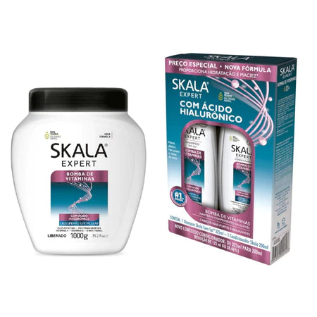 Skala Expert Bomba de Vitaminas Vitamin Pump SOS Hair Growth Nutrition Treatment Kit 3 Products - Skala