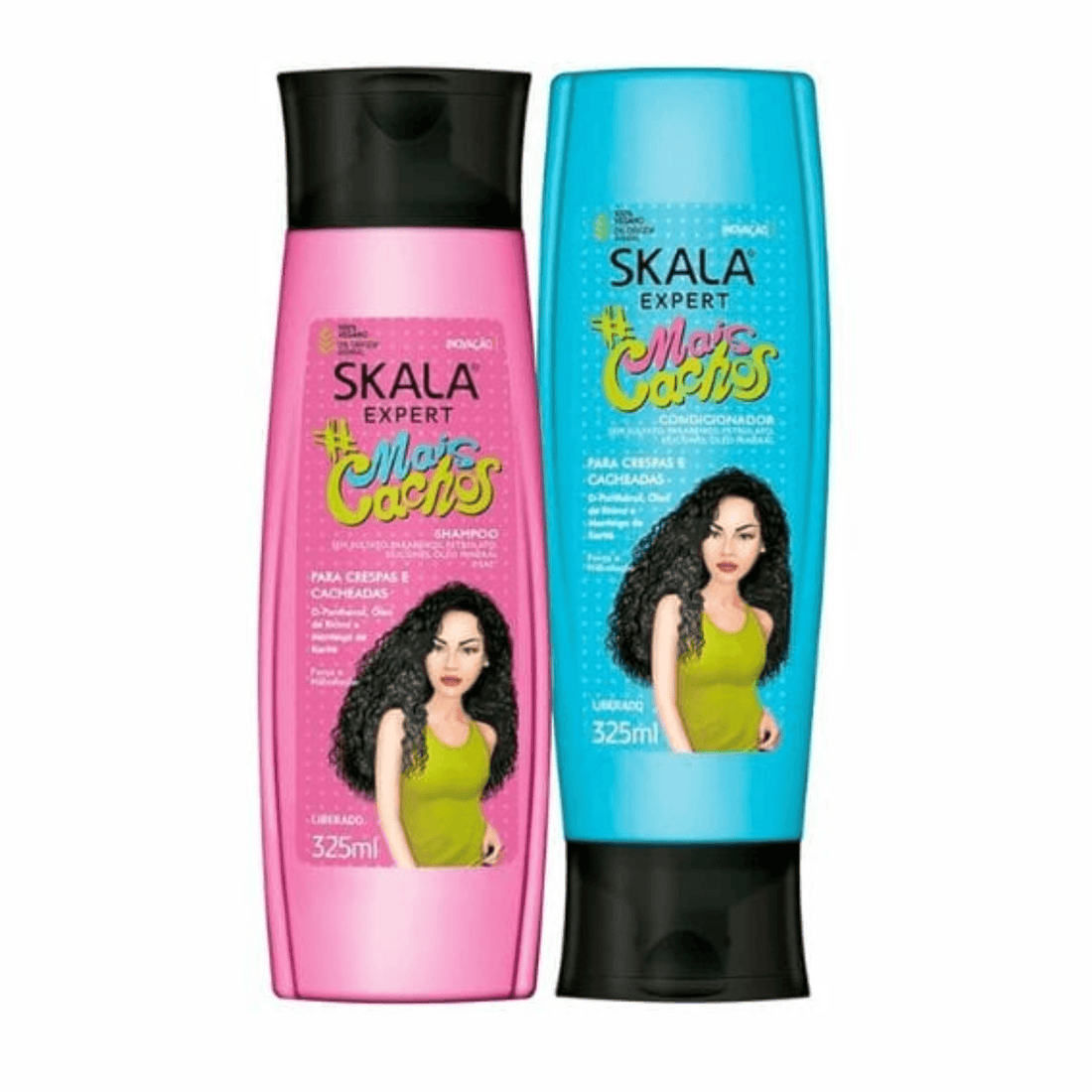 Skala Expert Mais Cachos Shampoo and Conditioner 2 x 325 ml | 2 x 10.9 oz - BUY BRAZIL STORE