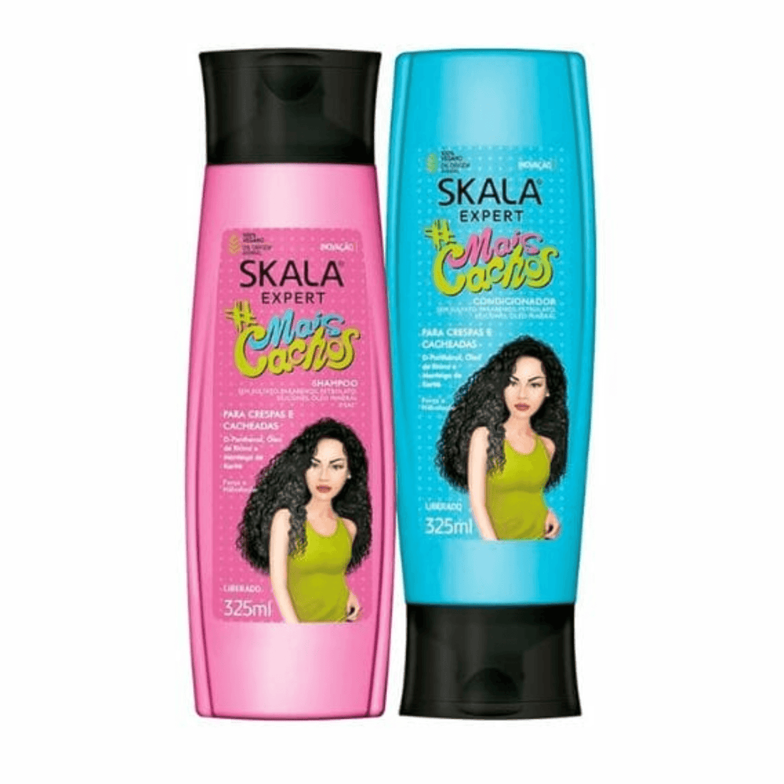 Skala Expert Mais Cachos Shampoo and Conditioner 2 x 325 ml | 2 x 10.9 oz - BUY BRAZIL STORE