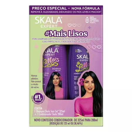 Skala Expert Mais Lisos Smooth Hair Line Shampoo and Conditioner