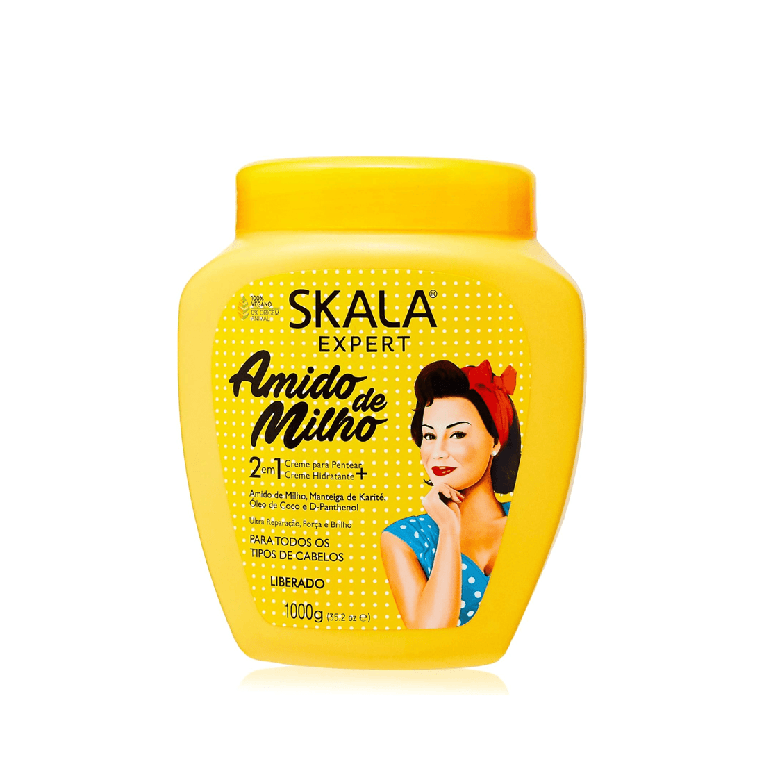 Skala Expert Scara Expert Corn Starch – All Hair Treatment Cream 1000g | 35.2 oz - BUY BRAZIL STORE