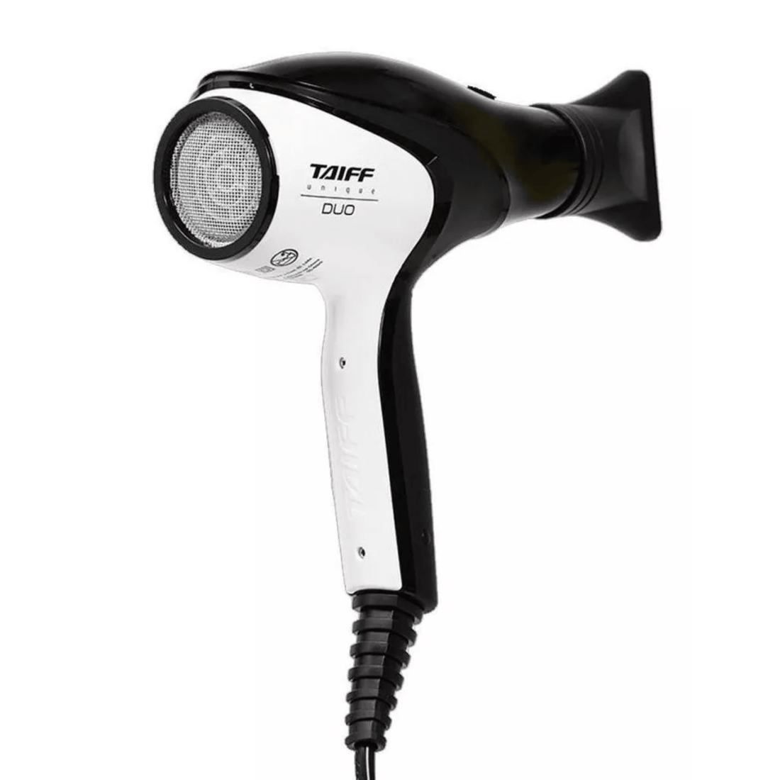 Taiff Unique Duo Hair Dryer Black and White BiVolt - BUY BRAZIL STORE