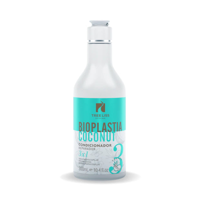 Tree Liss, Bioplastia Coconut Reparador 3 em 1, Restoring Conditioner For Hair, 300ml