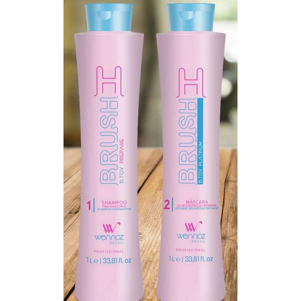 Wennoz, Kit H Brush Platinum, 2x1L - BUY BRAZIL STORE-buy brazil store wennoz
