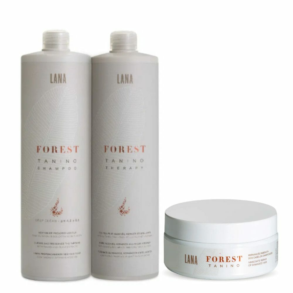 Forest Tanino Step 1 and 2 Without Formaldehyde 1L + Hair Mask - 200g