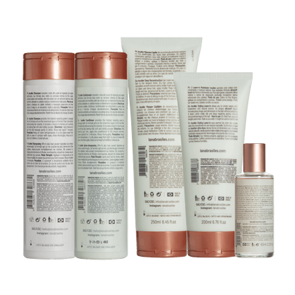 Kit Inceller Shampoo and Conditioner 250ml + Mask 250ml + Leave-In 200ml + Finishing Oil 60ml