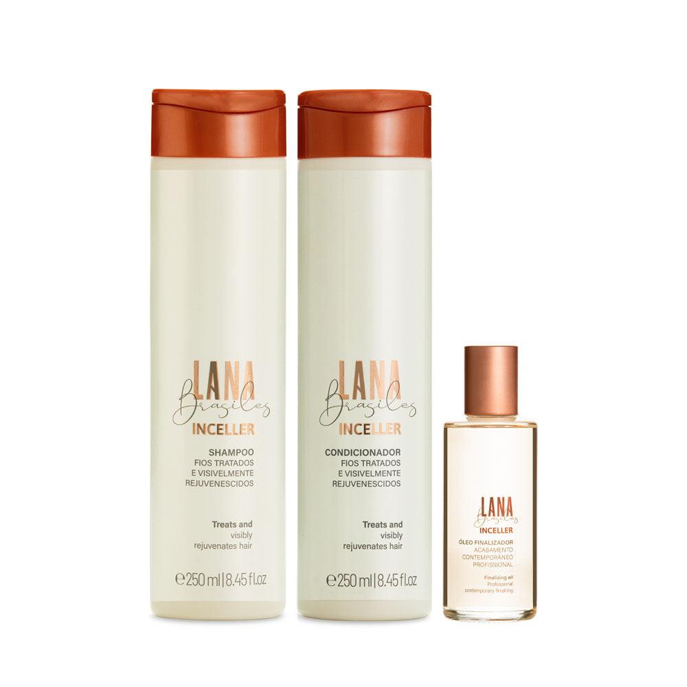 Kit Inceller Shampoo and Conditioner + Finishing Oil - BUY BRAZIL STORE